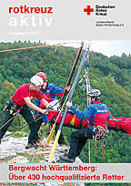 Titelseite rotkreuz aktiv mit Motiv der Bergwacht