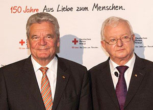 Joachim Gauck und DRK-Präsident Dr. Rudolf Seiters