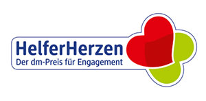 Logo HelferHerzen - Der dm-Preis für Engagement