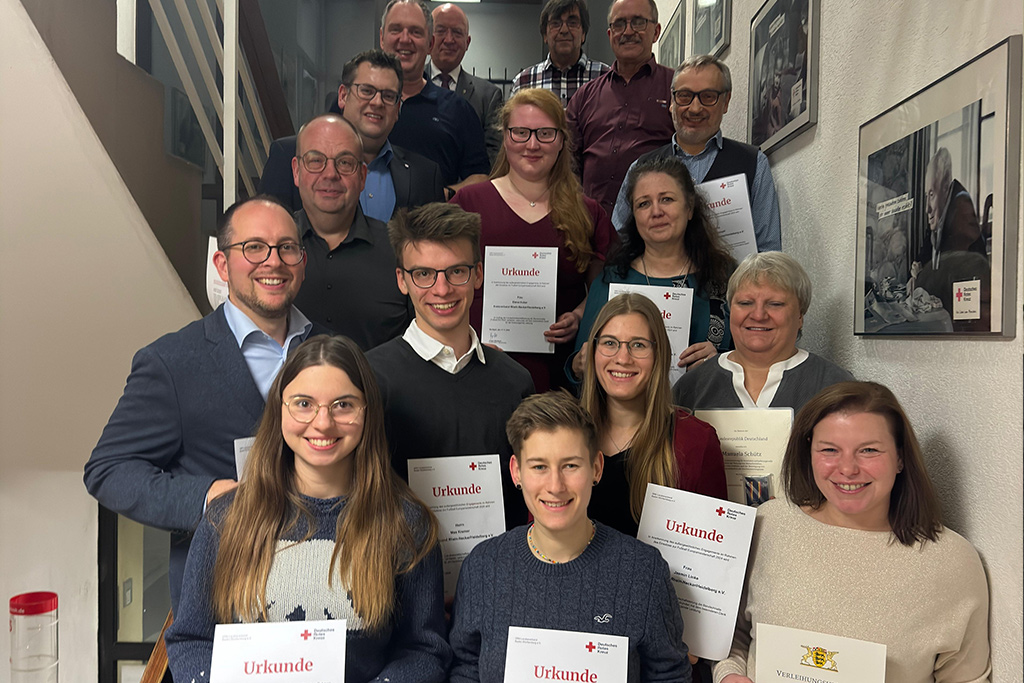 Gruppenbild mit den Geehrten