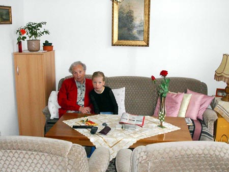 Wohnzimmer einer Seniorin
