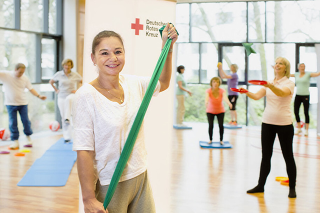 Seniorinnen bei der Gymnastik