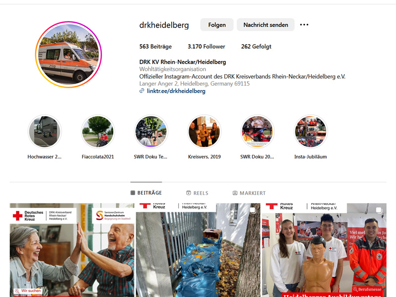 Bilder auf Instagram